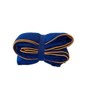 jetBlue Airline quilted duvet blanket royal blue travel car stadium throw